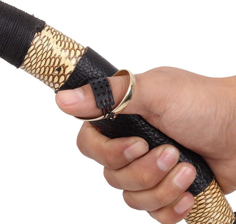 SOPOGER Archery Thumb Ring Handmade Brass Thumb Draw Release Finger Tab Bow Finger Guard Traditional Recurve Bow Hunting Finger Protector Shooting Ring Safety Accessories - Image 5